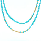 18 Karat Yellow Gold and Turquoise Necklace
