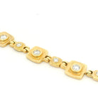 Yellow Gold and Diamond Squares Bracelet