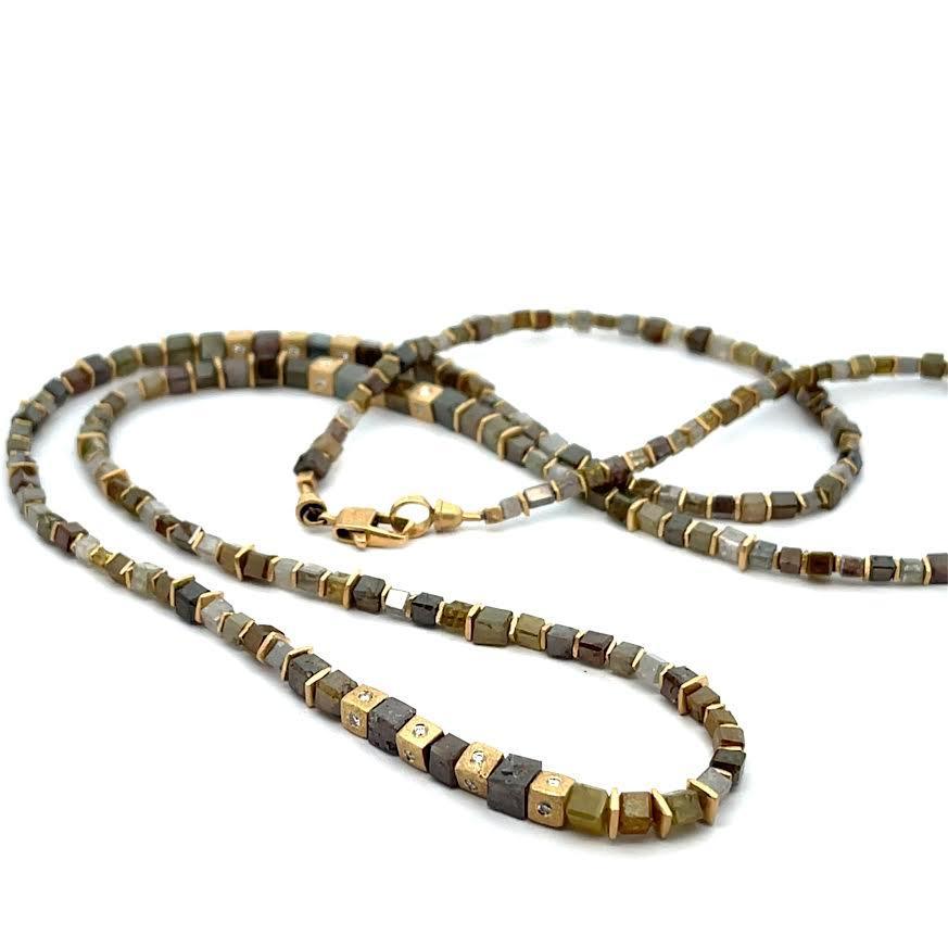 18 karat Yellow Gold and Diamond Necklace