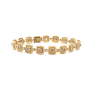 Square Cognac Diamond Bracelet