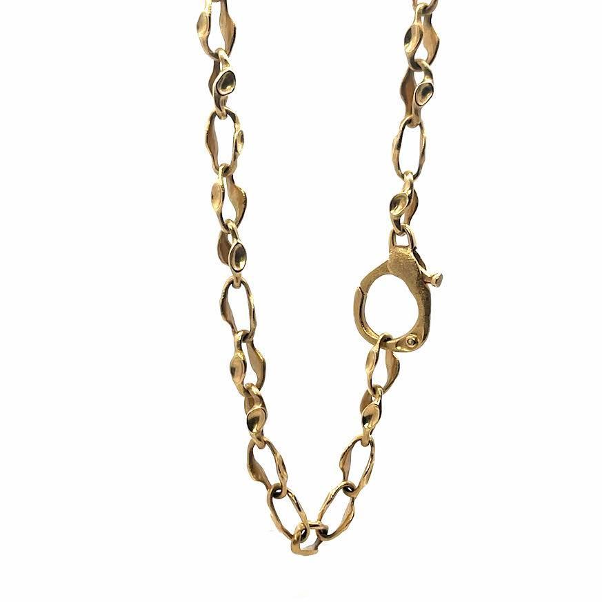 Handcrafted Gold Large Link 20" Chain