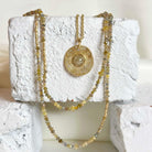 Yellow Gold and Gray Diamond Pendant
