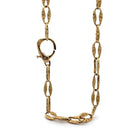 18 karat Yellow Gold Textured Link Necklace