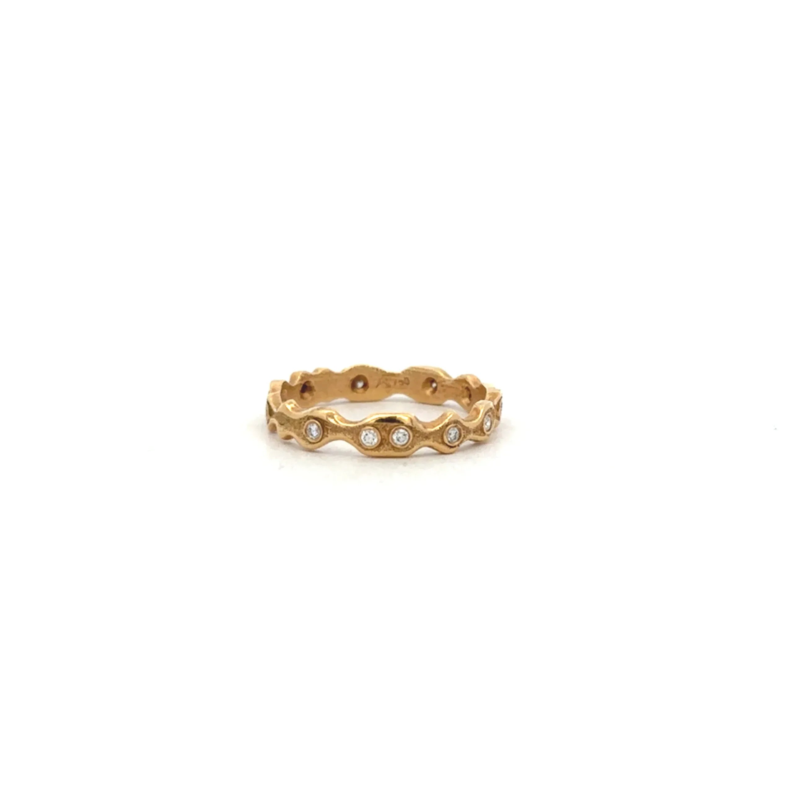 Organic Yellow Gold, Diamond Band