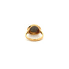Gold Tiered Bezel Brown Diamond Ring