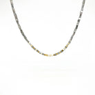 Yellow Gold and Dark Gray Diamond Strand