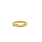 Textured Gold and Diamond Band