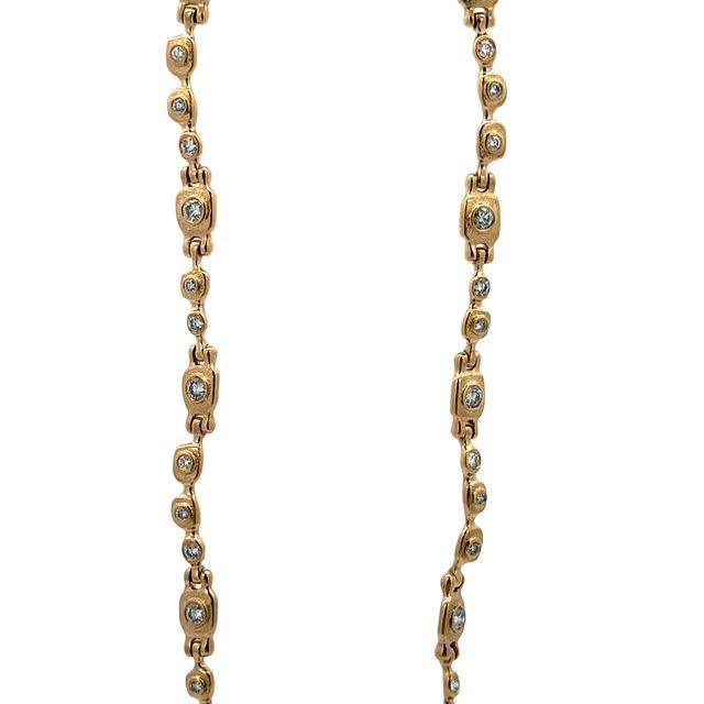 18 karat Yellow Gold and Diamond Necklace