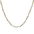 Yellow Gold, Diamond and Sapphire Hinged Necklace