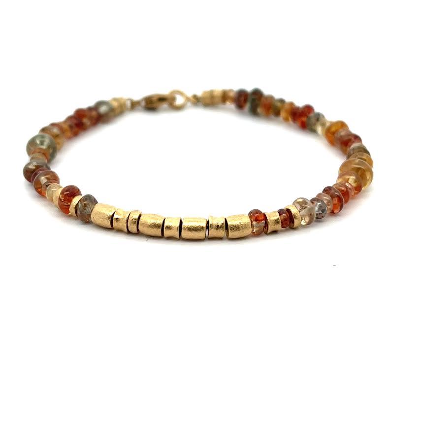 18 karat Yellow Gold and Ombre Zircon Bracelet