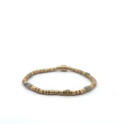 18 karat  Yellow Gold and Natural Diamond Cylinder Bracelet