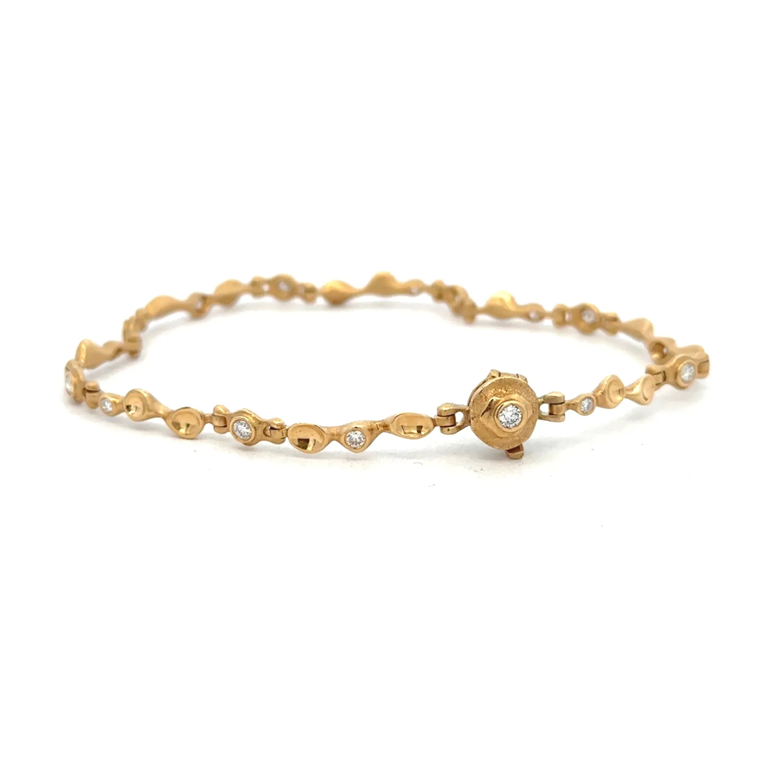 Dimpled Diamond Bracelet