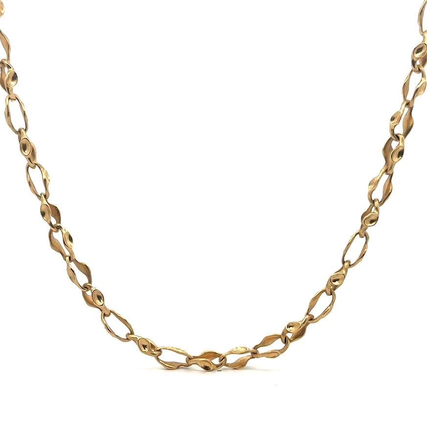 Handcrafted Gold Large Link 20" Chain