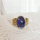 Yellow Gold and Tanzanite Ring