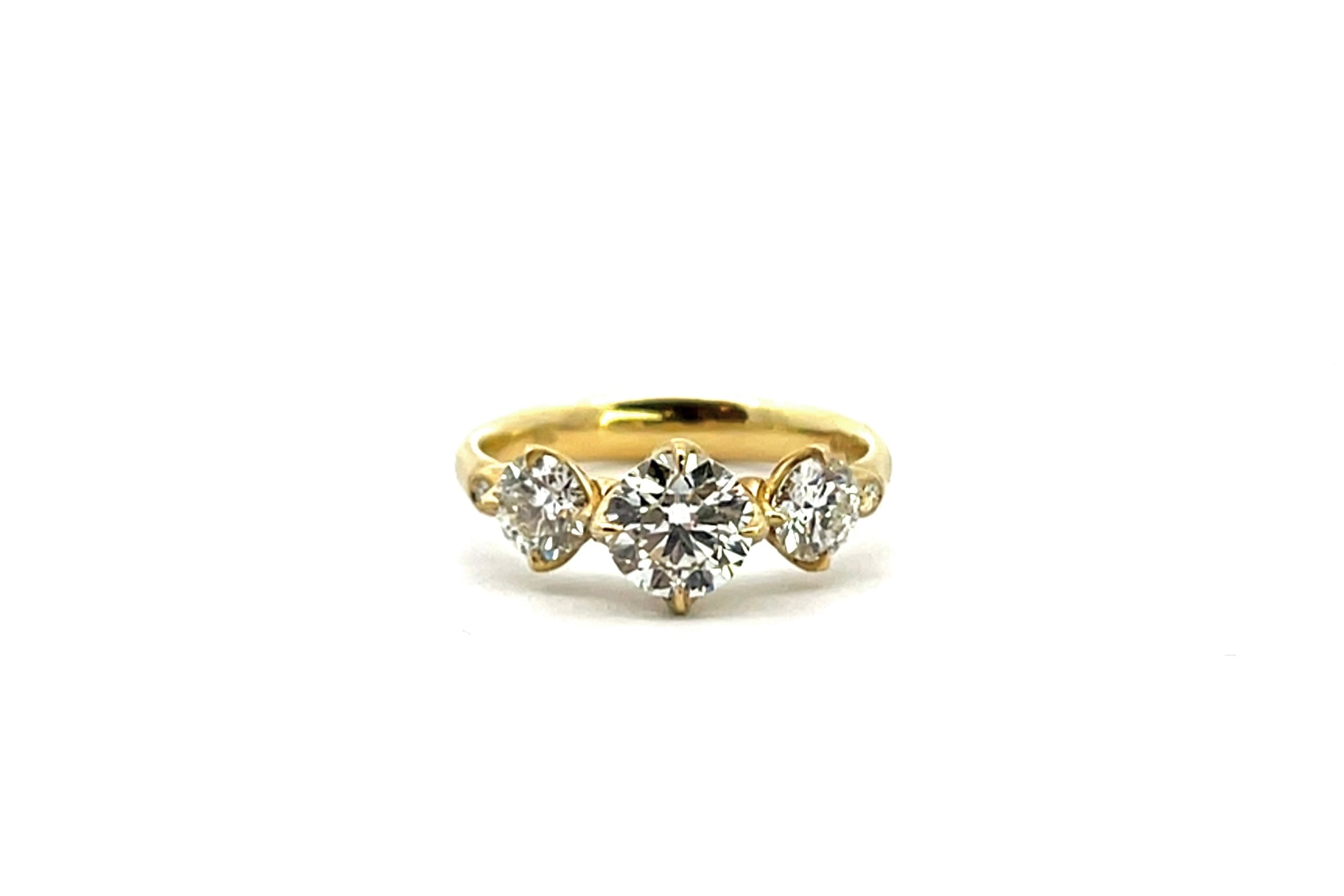 Three Stone Engagement Ring