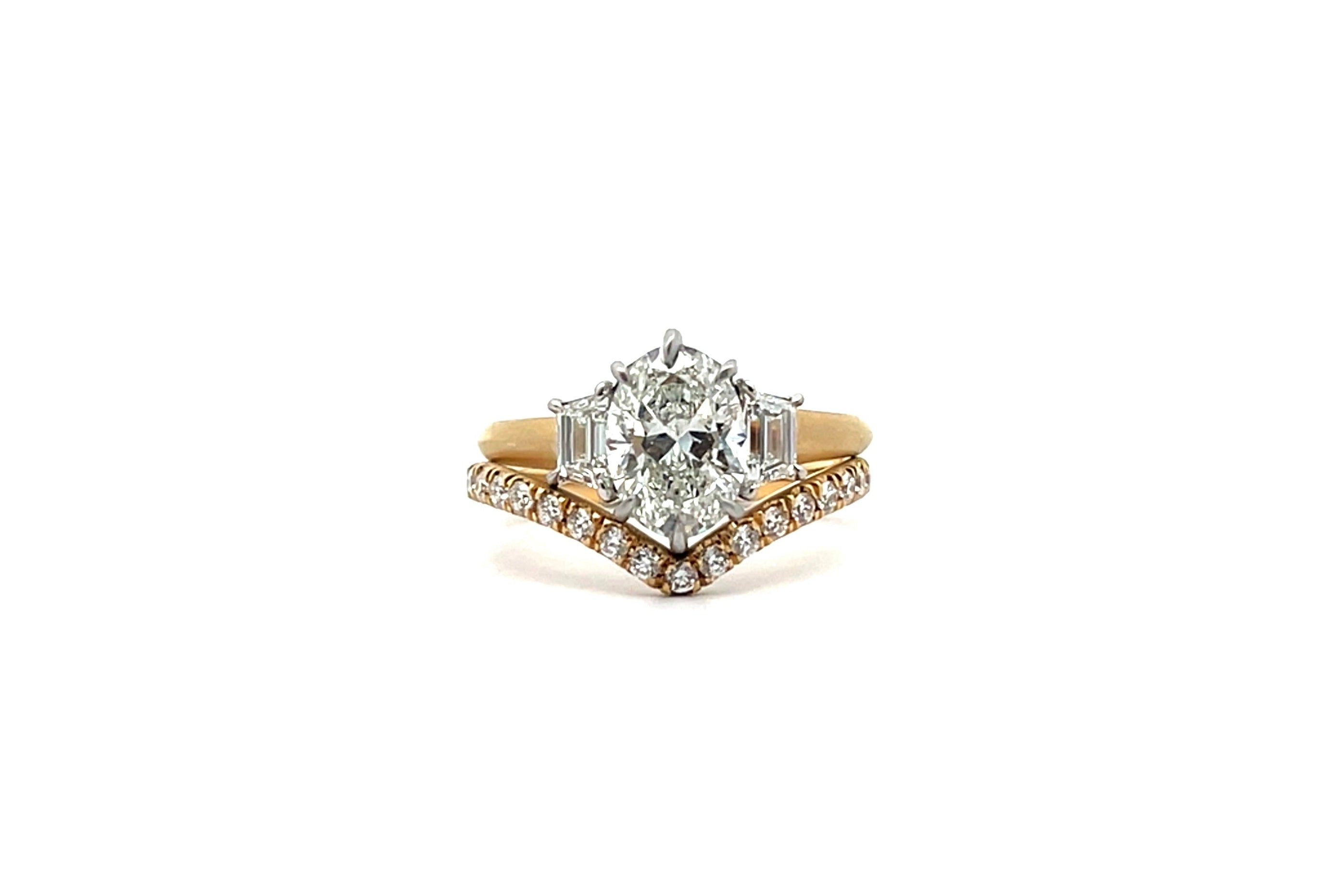 Side Stone Engagement Ring