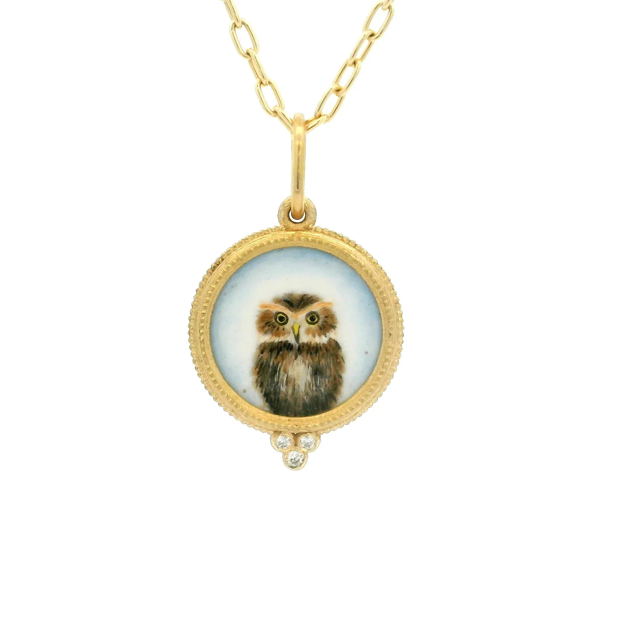 Round Owl Charm