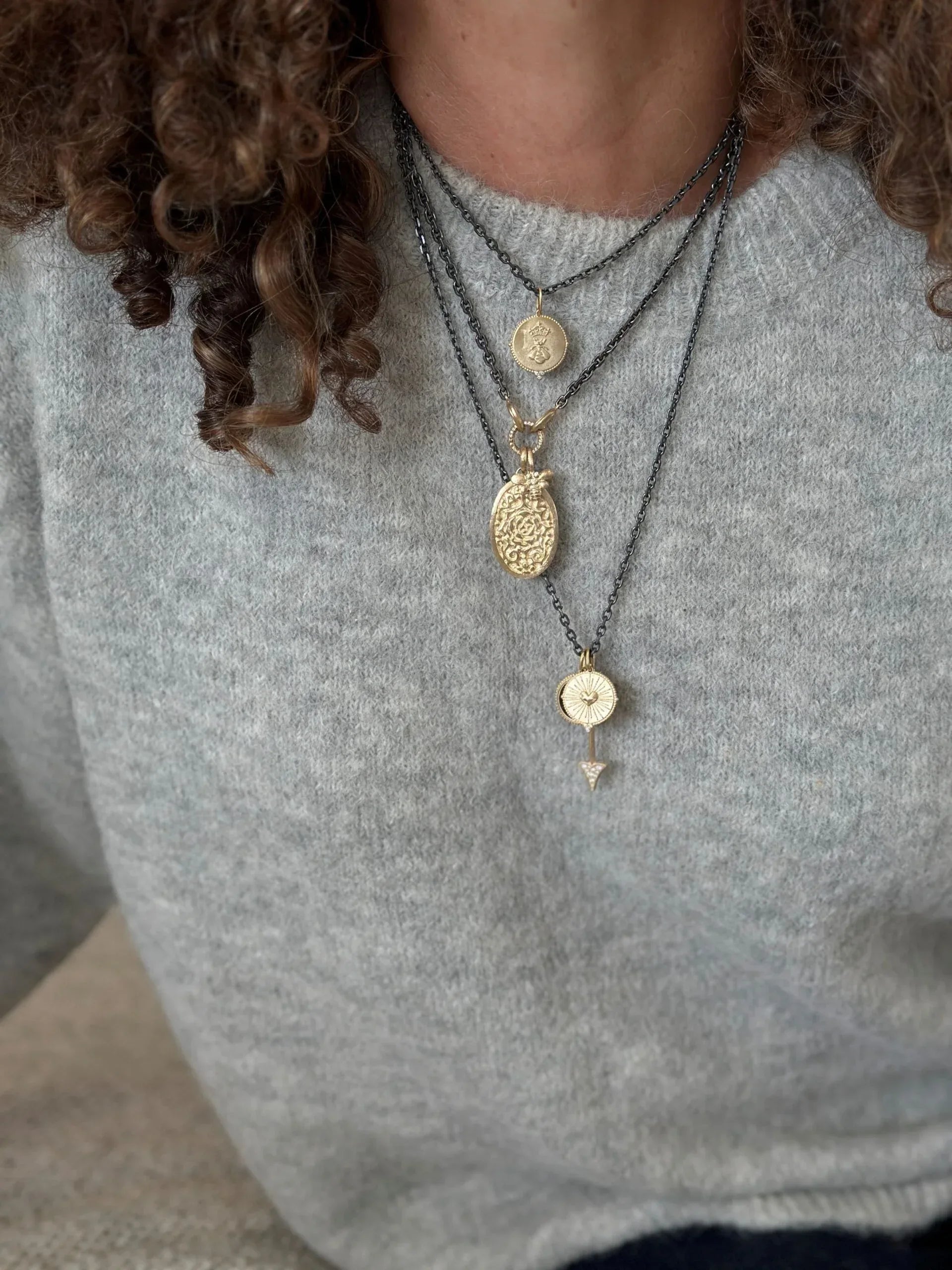 14 Karat Yellow Gold Heart Charm