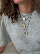 18 Karat Yellow Gold Hand Painted Feather Charm