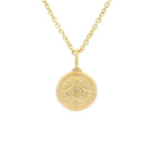 14 Karat Yellow Gold Evil Eye Charm