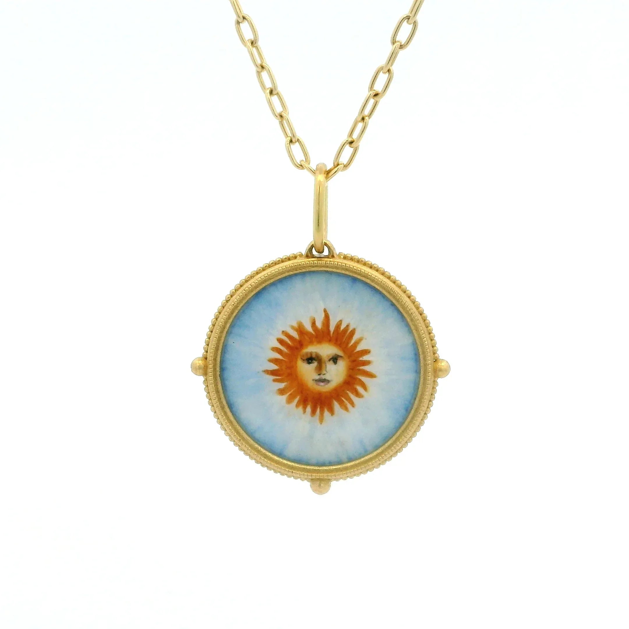 Hand Painted Sun Charm