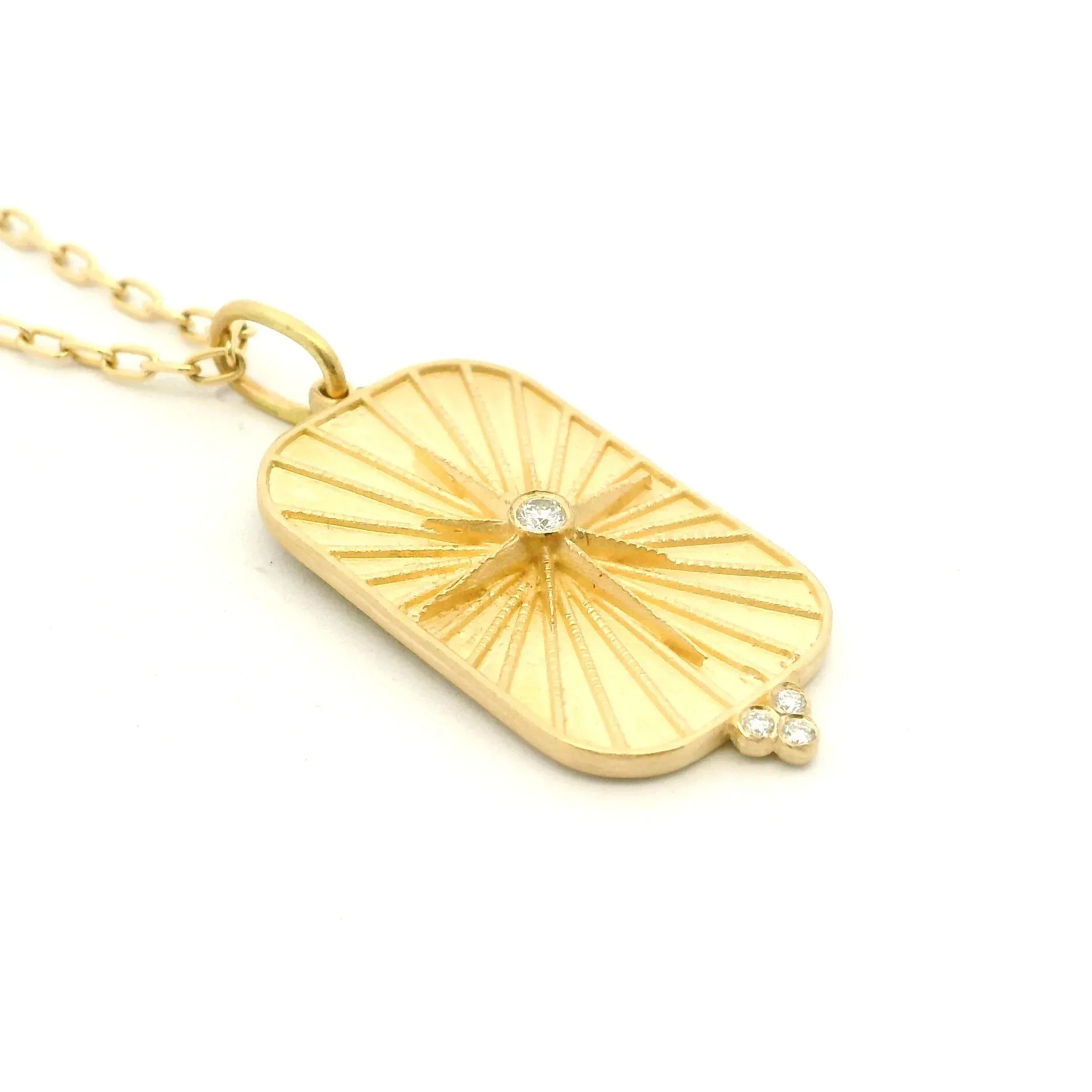 14 Karat Yellow Gold North Star Charm