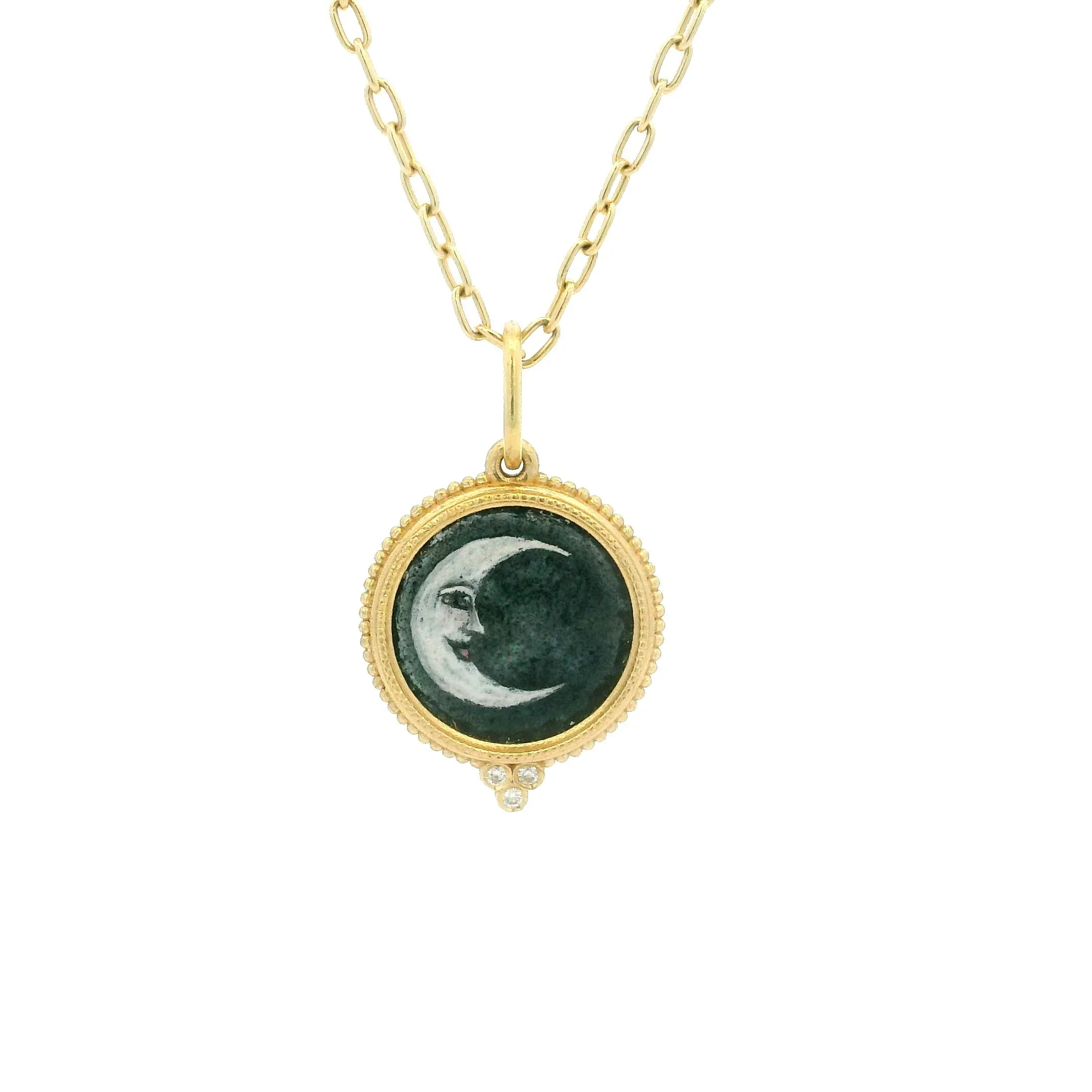 Silver Moon Charm