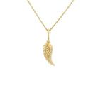 14 Karat Yellow Gold Tiny Feather Charm