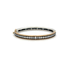 Mixed Metal Diamond Hinged Bracelet