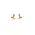 18 Karat Yellow Gold Hummingbird Earrings