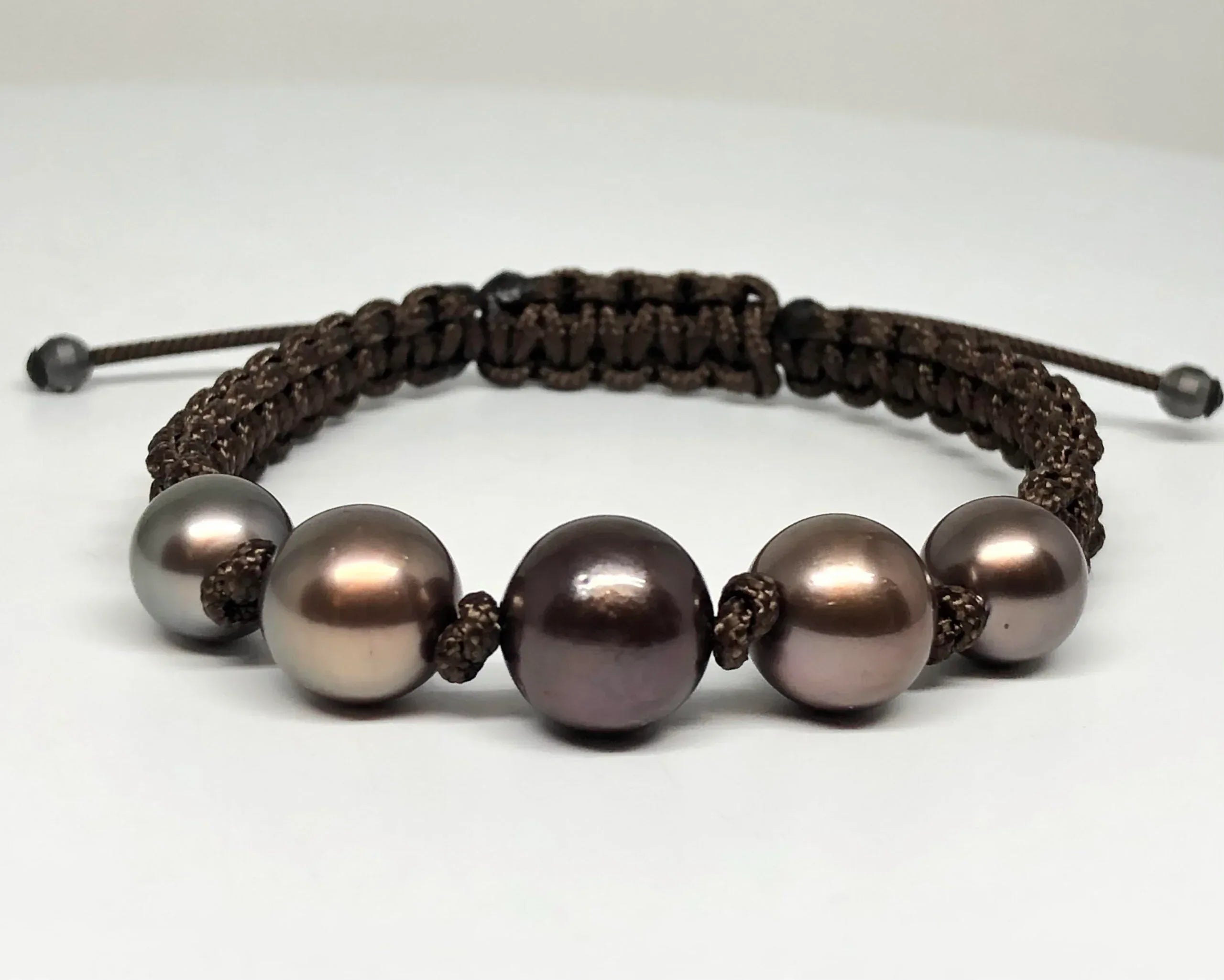Tahitian Cultured Pearl Macrame Bracelet