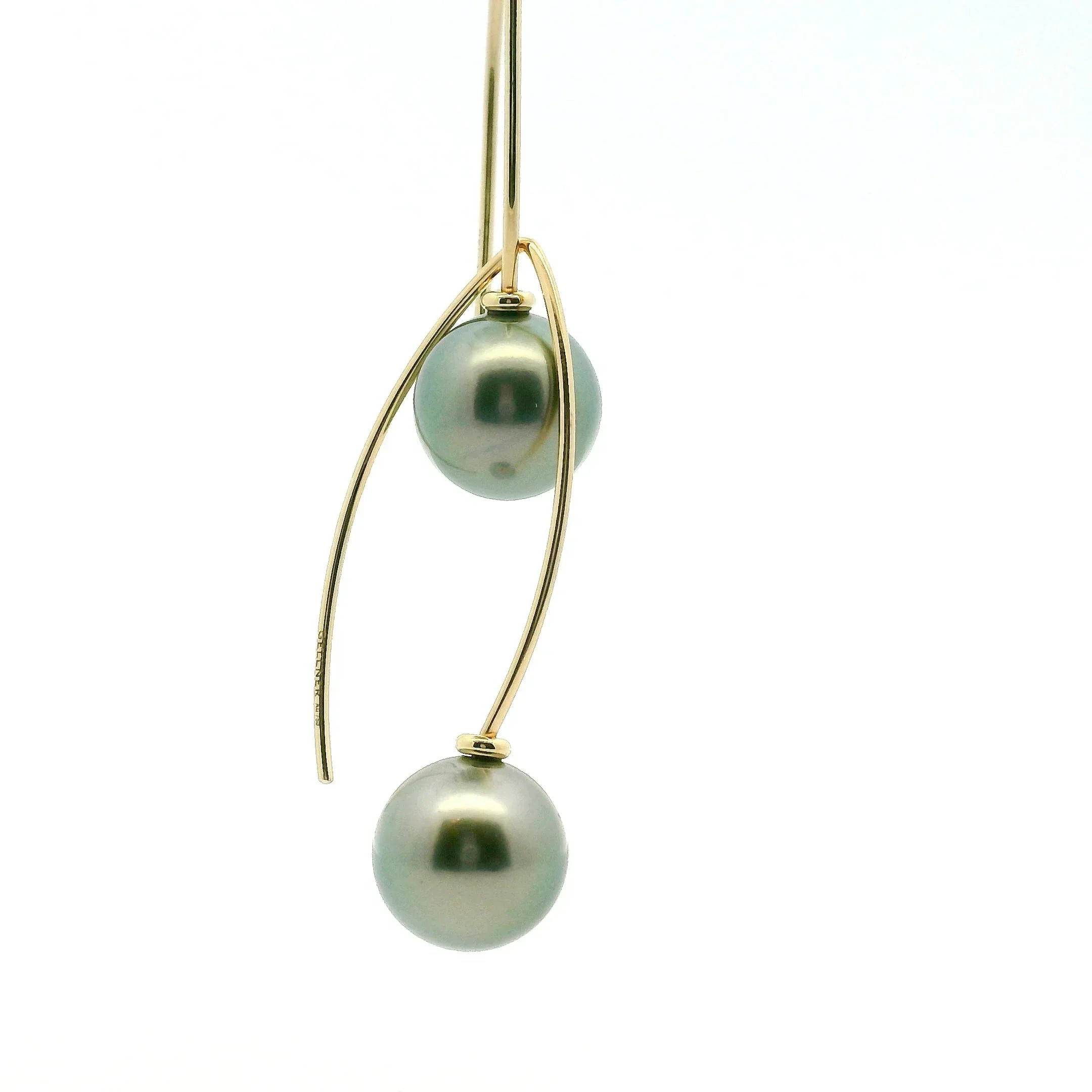 Tahitian Cultured Pearl Drop Earrings