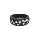 Ionized Steel and Diamond Ring