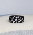 Stars in Heaven Steel and Diamond Ring