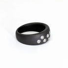 Ionized Steel and Diamond Ring