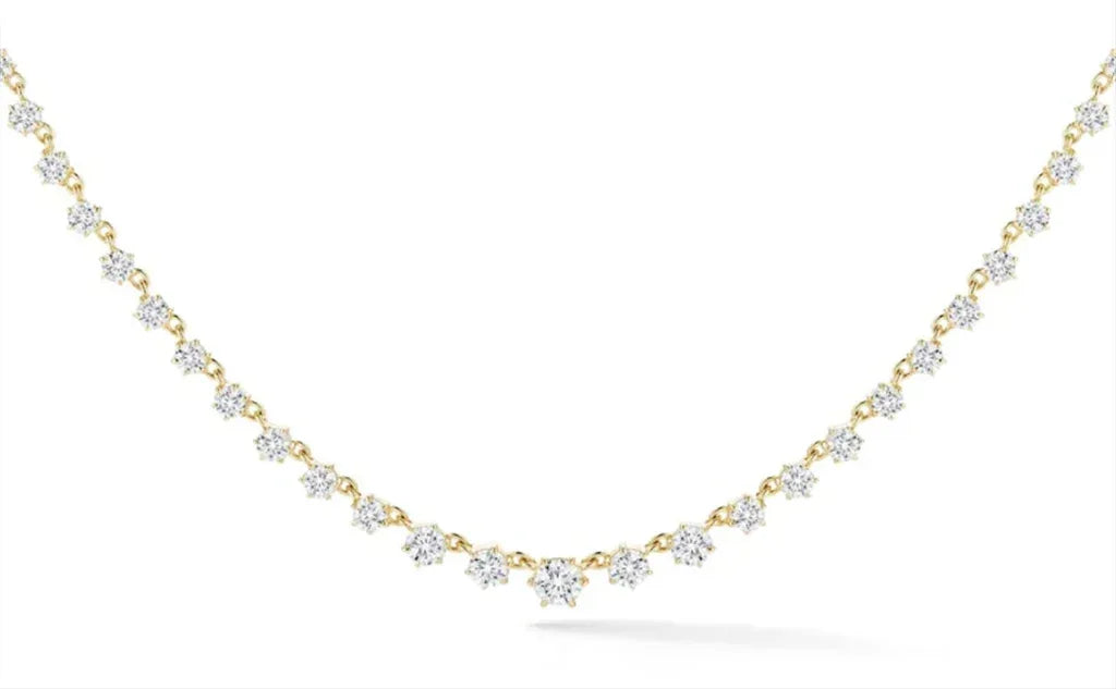 Yellow Gold and Diamond Necklace