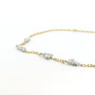 Yellow Gold, Platinum and Diamond Posey Necklace
