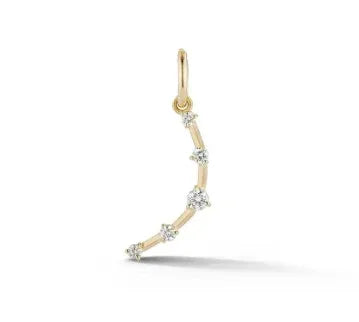 Mini Diamond Crescent Charm