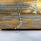 Yellow Gold and Diamond 1" Crescent Charm