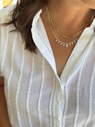 Yellow Gold, Platinum and Diamond Envoy Curb Necklace