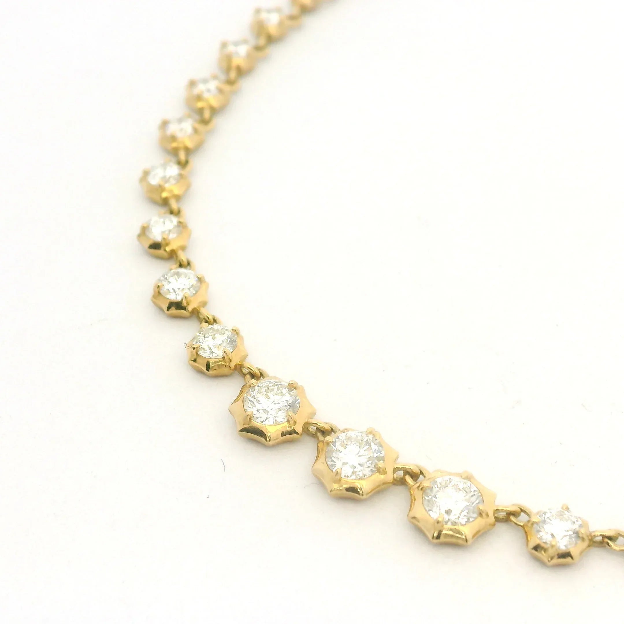 Gold and Diamond Sophisticate Riviera Necklace