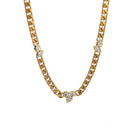 18 karat Yellow Gold and Diamond Posey Necklace