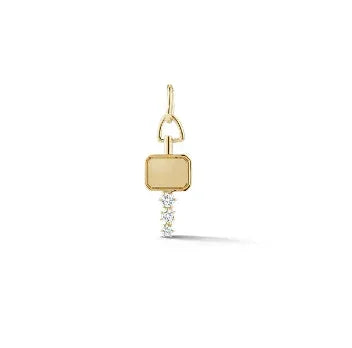 Yellow Gold and Diamond Key