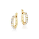 Yellow Gold, Diamond "Cirque" Slim Hoop
