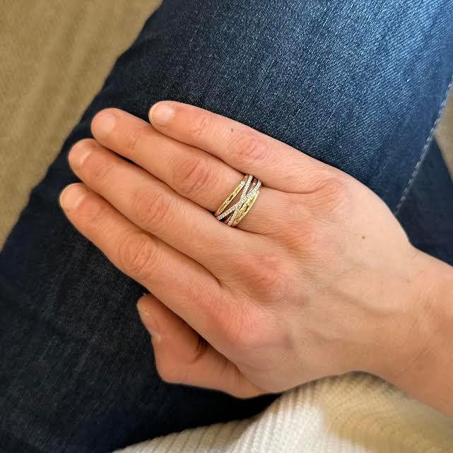 18 Karat "Orbit Stack" Ring