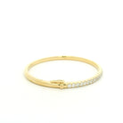 Yellow Gold, Diamond Hinged Bangle Bracelet