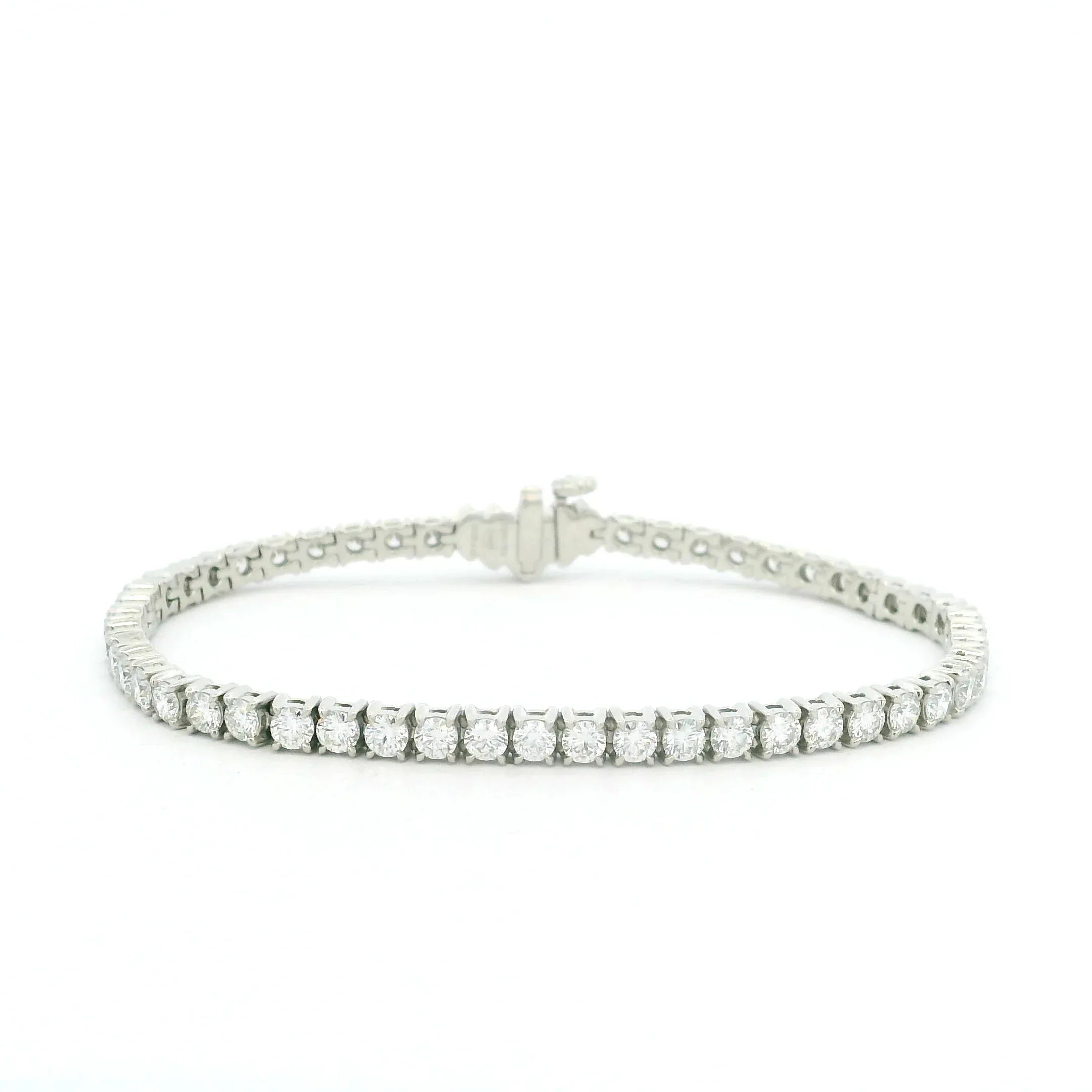 Platinum and Diamond Tiara Line Bracelet
