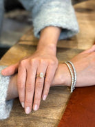 Yellow Gold and Diamond Line Bracelet