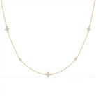 Diamond Strings Quads Necklace