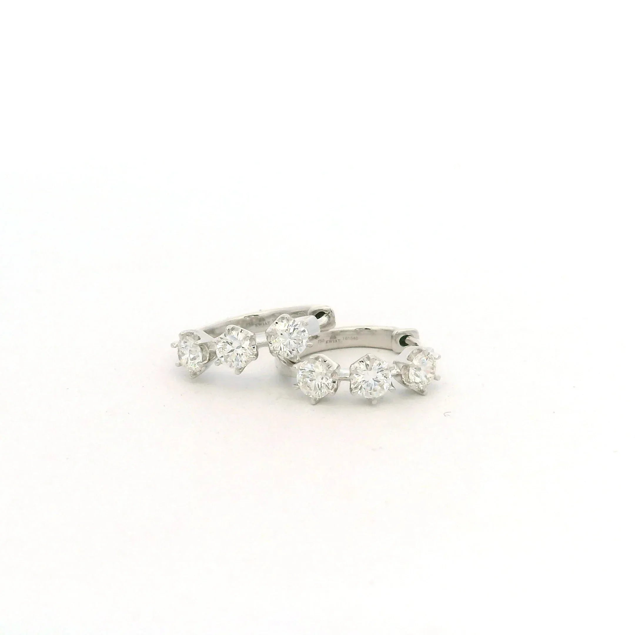 18 karat White Gold and Diamond "Starry Night" Hoop